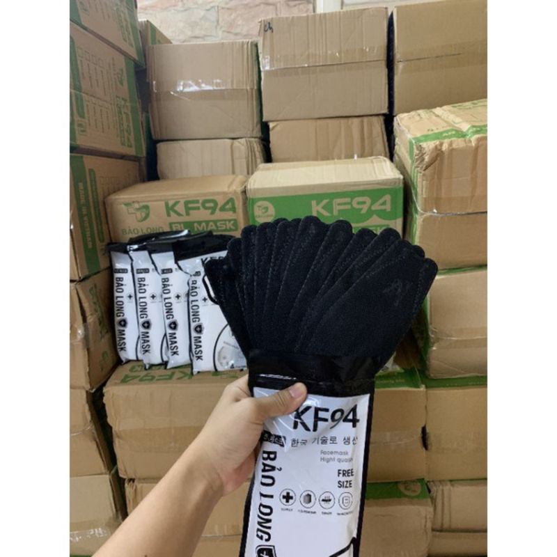 Gói 10 khẩu trang 4D-KF94 Bảo Long kháng khuẩn cao cấp