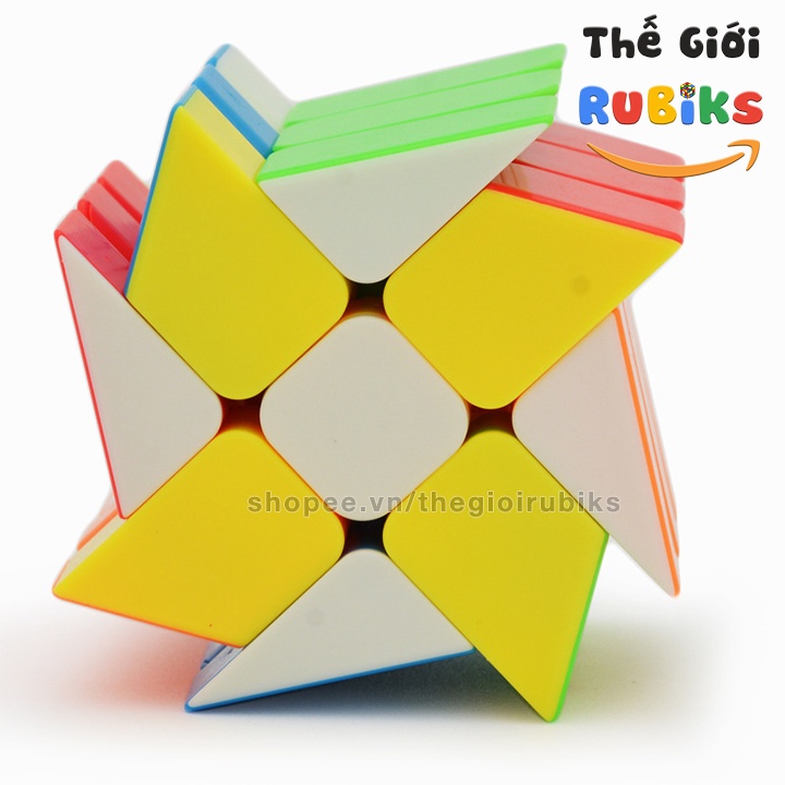 Rubik Windmill 3x3 Magic Cube YongJun YJ Stickerless - Rubic Biến Thể 6 Mặt.