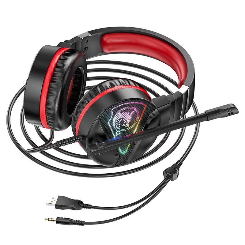 Tai nghe Gaming Hoco W104 Drift Âm Thanh Vòm 360, Bass Tăng Cường, Mic Khử Nhiễu - Chính Hãng