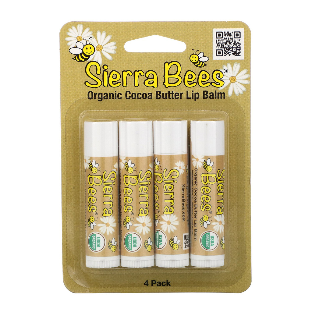 [Có sẵn] Son dưỡng môi hữu cơ 4.25g SIERRA-BEES [HÀNG-MỸ] Organic-Lip-Balm