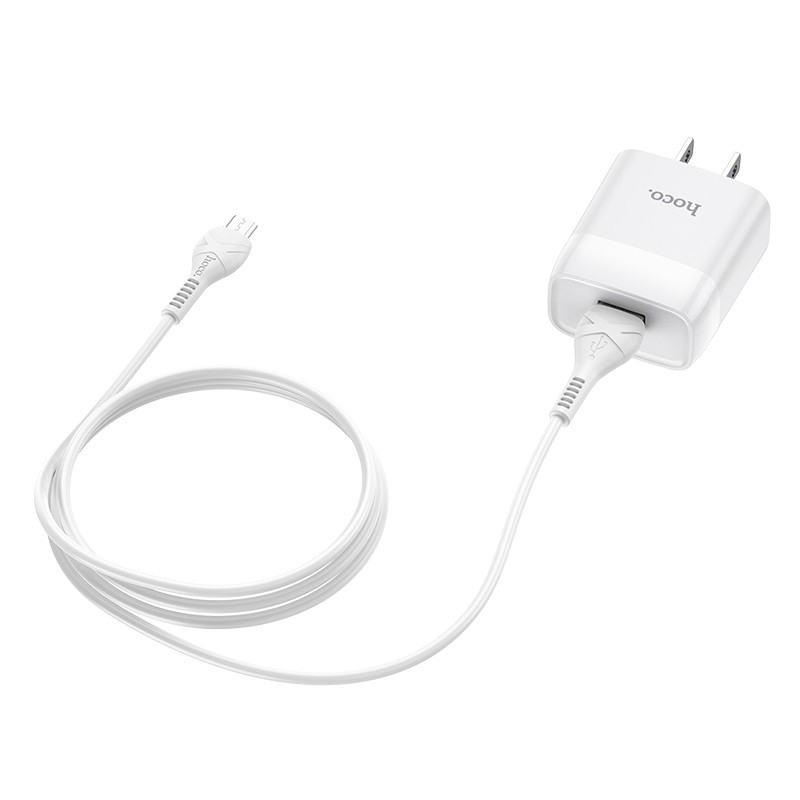 Củ sạc 2 cổng kèm dây sạc nhanh 2.4a iphone type c micro usb hoco c73 - vienthonghn