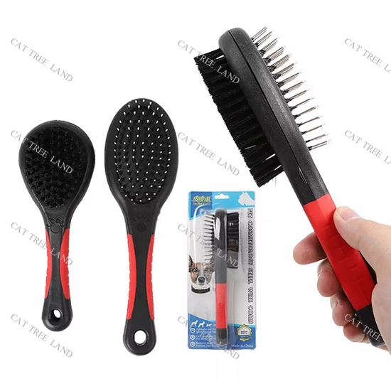 LƯỢC CHẢI LÔNG CHÓ MÈO, CÓ 2 MẶT, PHÙ HỢP VỚI NHIỂU LOẠI LÔNG