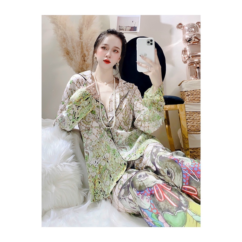 Pyjama lụa cao cấp nhập Quảng Châu