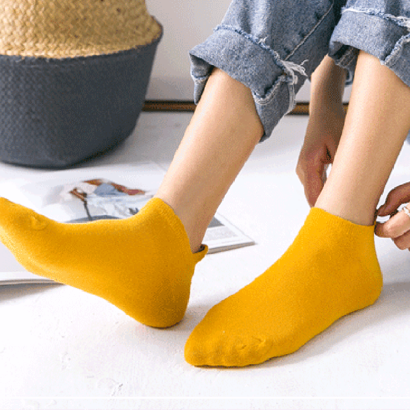 Vớ Cotton Nữ Levao Họa Tiết Thêu Mặt Cười Dễ Thương Nhiều Màu Sắc