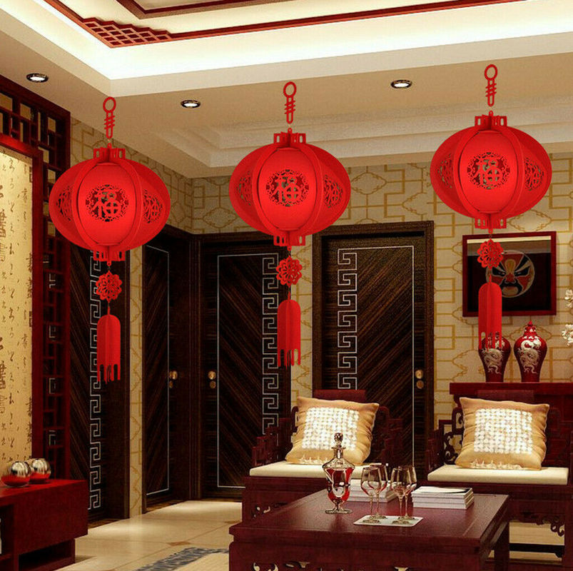 Đèn Lồng Vải Không Dệt 30cm Trang Trí Lễ Hội