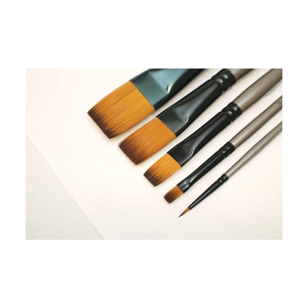 Bộ 5 Cọ Acrylic Mont Marte - Gallery Series Brush Set Acrylic 5pce - BMHS0016