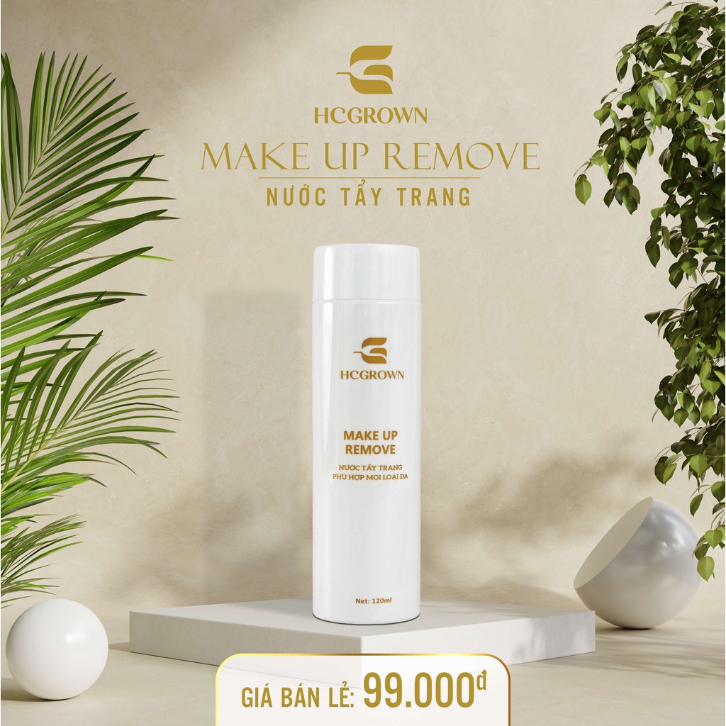 Nước Tẩy Trang Hcgrown Giúp Làm Sạch Lớp Trang Điểm, Bụi Bẩn, Tế Bào Chết Trên Da, Cho Làn Da Trông Tươi Sáng Hơn