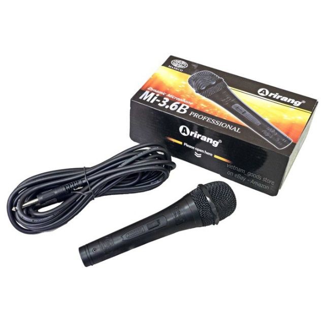 Micro ARIANG Mi 3.6A Chính Hãng Hàn Quốc.Hút Giọng Hát Nhẹ,Dây Dài 6 Mét.Phiên Bản Cao Cấp Nhất Của Mi 3.6