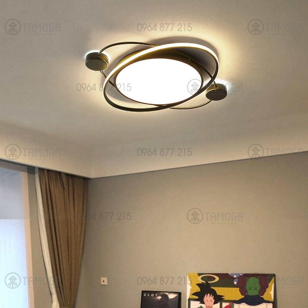 Đèn ốp trần phòng khách, đèn trang trí phòng khách 3 Chế độ ánh sáng OT 1014 + Tặng kèm khiển