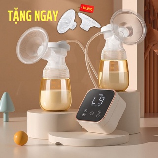 Máy hút sữa điện đôi 4 chức năng 9 cấp lực, massage, kích sữa, hút sữa không đau - Baby Moys