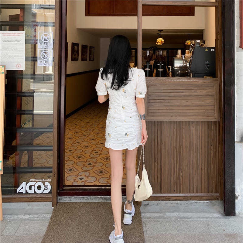 đầm trắng đầm bigsize nữ đầm tay phồng đầm ôm body váy hoa nhí vintage đầm cổ vuông đầm hở lưng đầm đi tiệc váy tiểu thư sang chảnh váy nữ xinh