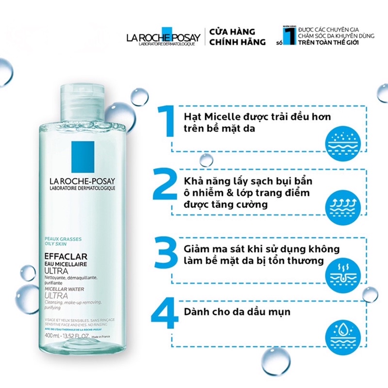 Tẩy trang La Roche Posay 400ml