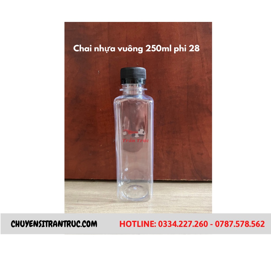 Combo 50 Chai nhựa Vuông 250ml