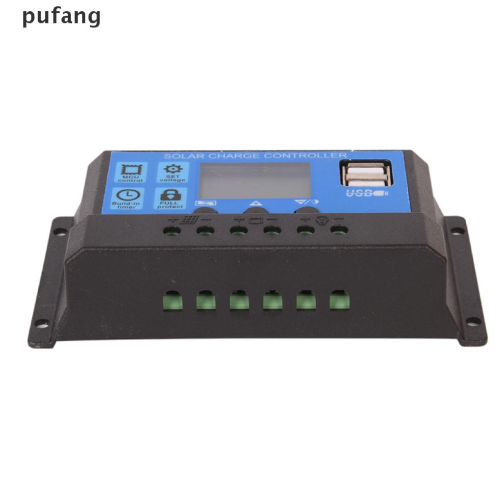 (Hàng bán chạy) Bộ điều khiển sạc pin năng lượng mặt trời 12V/24V 30A PWM LCD