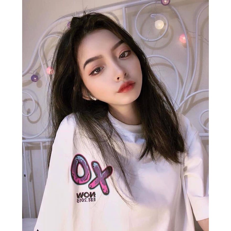 Áo thun NowSaigon XOXO, vải cotton 100% co dãn tốt, hình in to và bền - Áo thun oversize