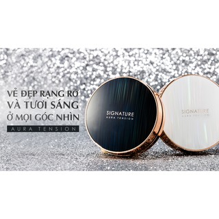 Phấn nước Missha Signature Aura Tension (Trắng Deep Moisture - Đen Longwear Cover) SPF37 PA++