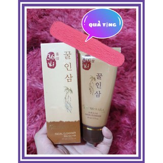 [chính hãng] sữa rửa mặt mật nhân sâm 36 vị+bông rửa mặt