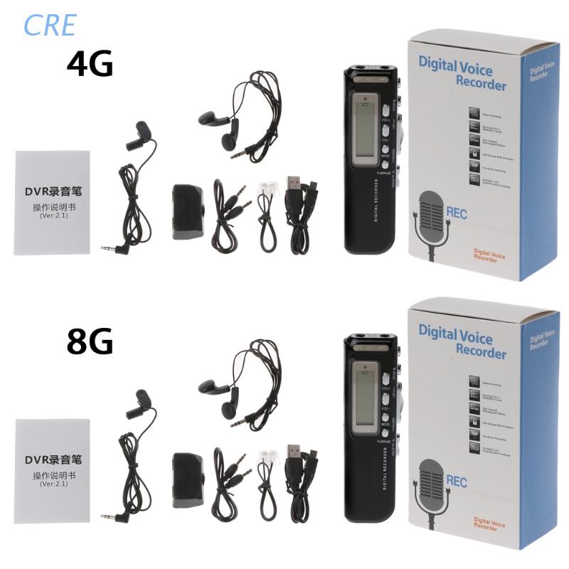 Máy Ghi Âm Kỹ Thuật Số Mp3 Mini Chuyên Nghiệp Kèm Phụ Kiện