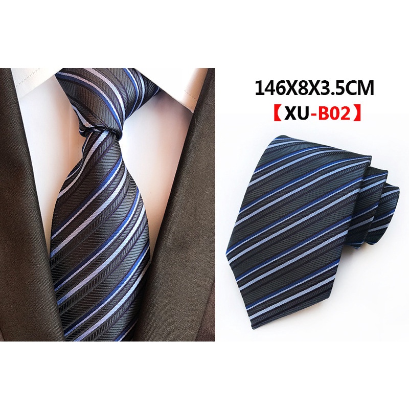 Cà Vạt Kẻ Sọc 8cm Chất Liệu Polyester 24h Thời Trang Lịch Lãm Cho Nam