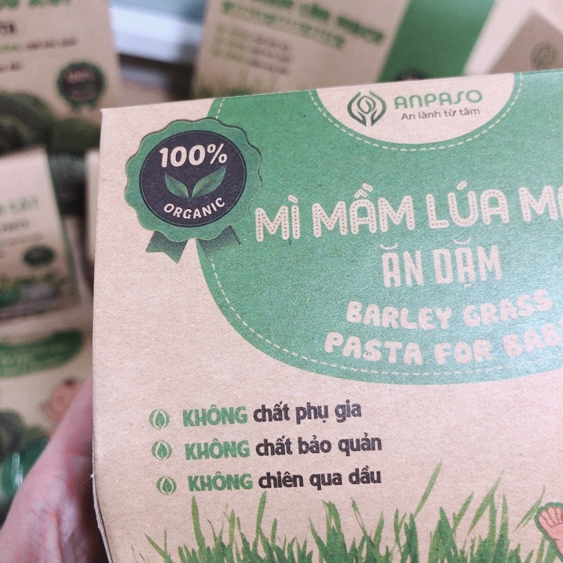 Mì rau củ organic cho bé 6M+ Anpaso