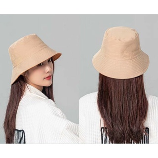 Mũ Bucket Kaki Màu Trơn