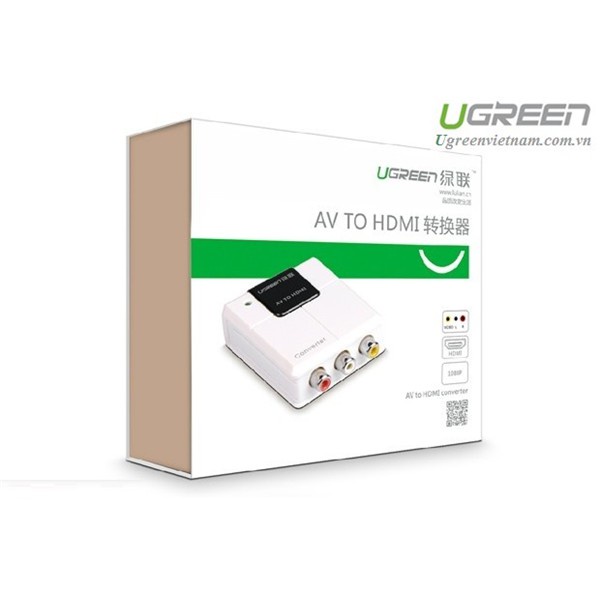[Mã 55ELSALE1 giảm 7% đơn 300K] Bộ chuyển đổi AV to HDMI cao cấp chính hãng Ugreen 40225