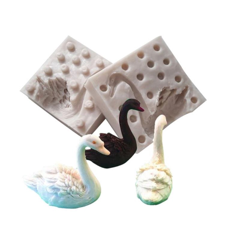 Khuôn Silicone Làm Bánh Hình Thiên Nga 3d