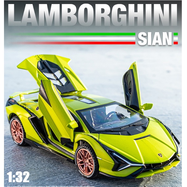 Đồ chơi Xe mô hình hợp kim Lamborghini Lightning SAIN cao cấp tỷ lệ 1:32 (Phiên bản 2)