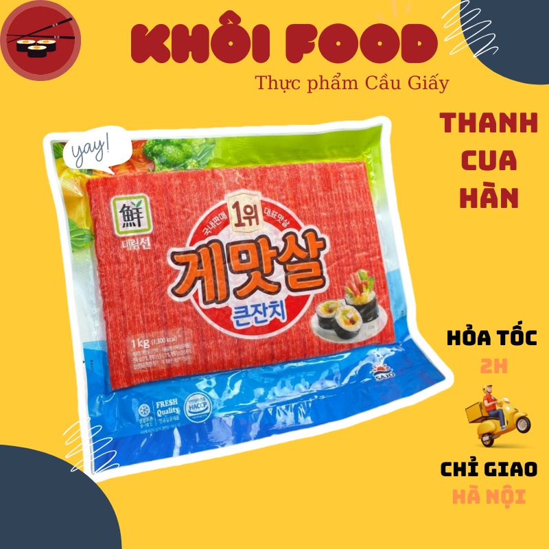 Thanh cua hàn quốc hàng nhạp khẩu chuẩn, chế biến nhiều mon ngon túi 1kg