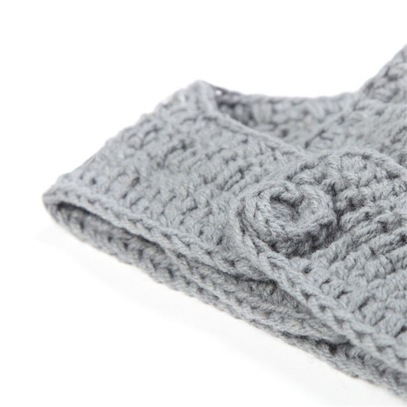 Set 2 Món Đồ Đan Móc Làm Phụ Kiện Chụp Ảnh Cho Bé Sơ Sinh 0-2 Tháng Tuổi