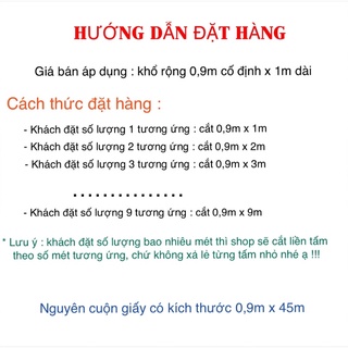 Combo 10m giấy dán kính K0,9m