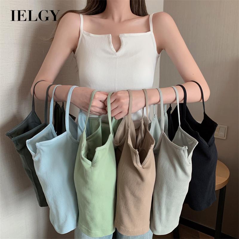 Áo sát nách IELGY có đệm lót ngực nhiều màu cá tính cho nữ