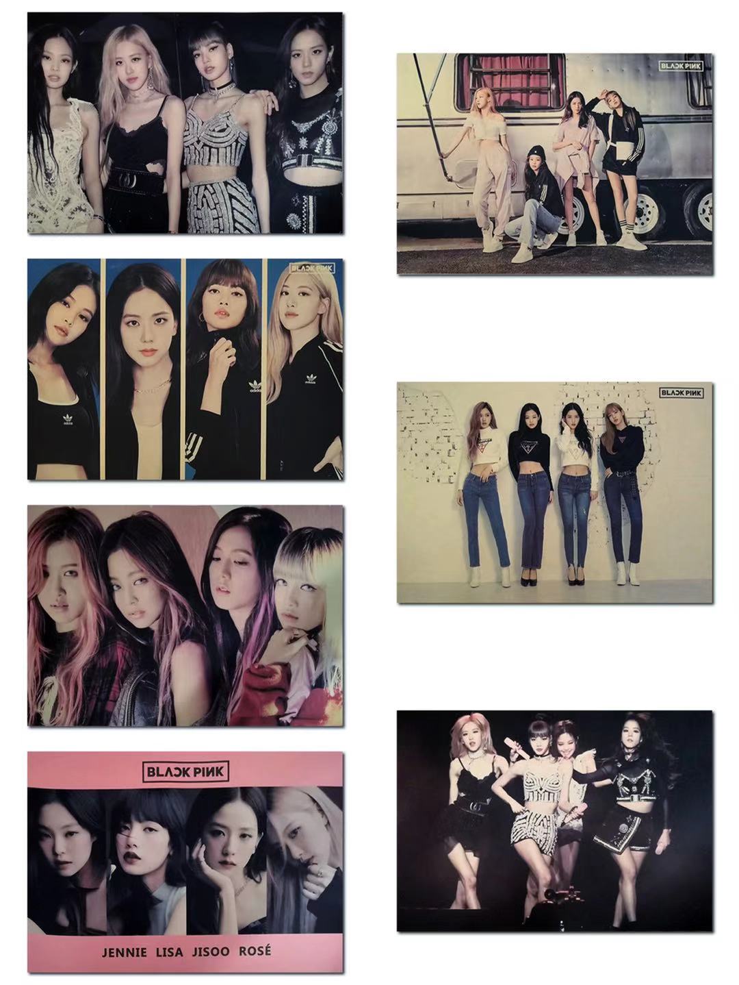 Poster Nhóm Nhạc Blackpink Cổ Điển Dùng Trong Trang Trí Quán Cà Phê