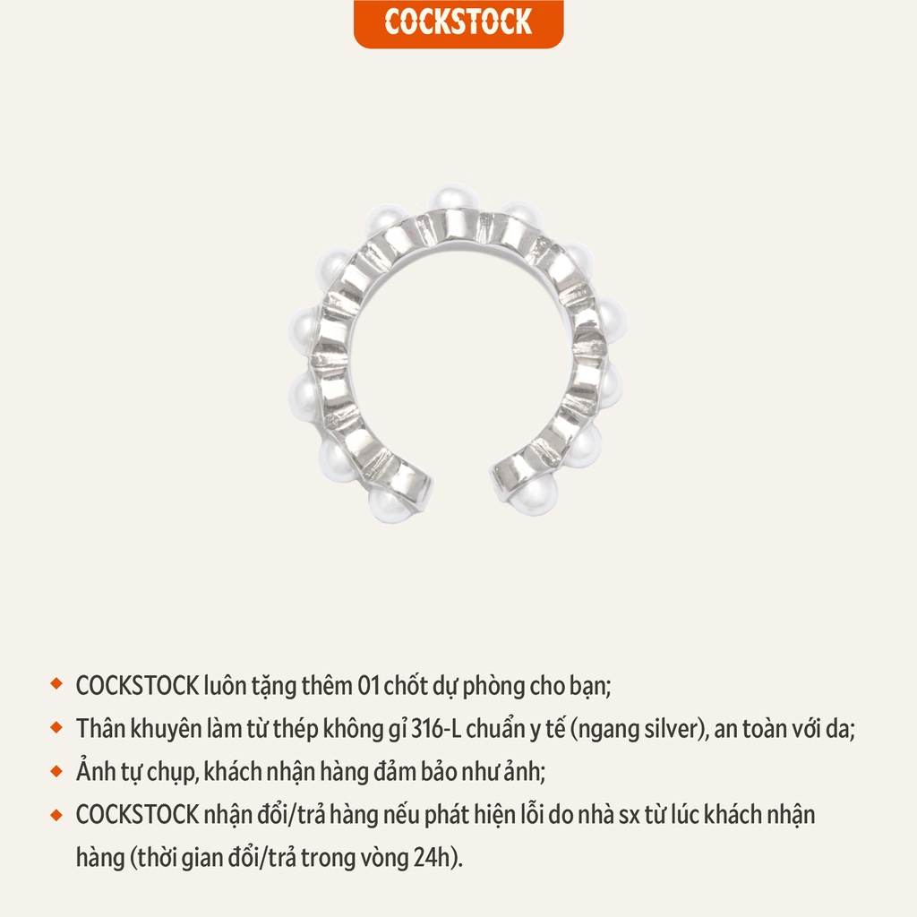 Khuyên tai kẹp Multiple Pears Earcuff CockStock