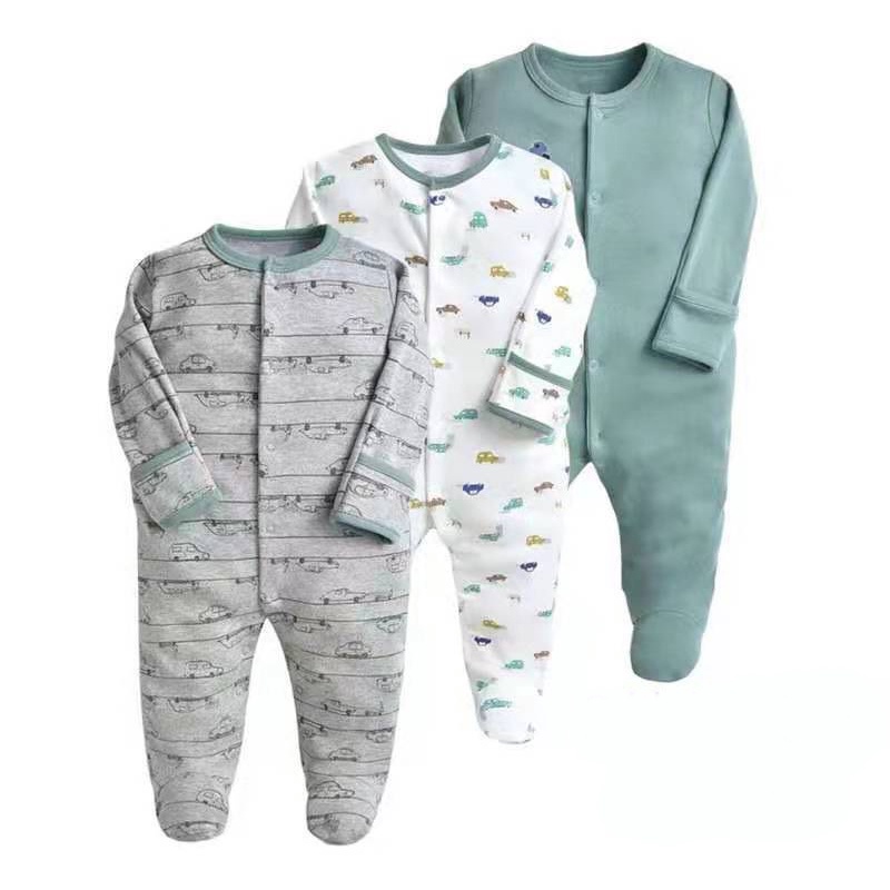 SET 3 BODY BÉ TRAI MAMAS&PAPAS CAO CẤP/ SLEEPSUIT CHO BÉ 9-12M CHẤT CỰC ĐẸP