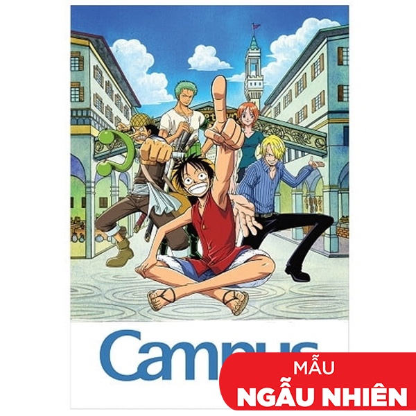 Vở One Piece - B5 Kẻ Ngang Có Chấm 200 Trang ĐL 70g/m2 - Campus NB-BOPE200 (Mẫu Màu Giao Ngẫu Nhiên)