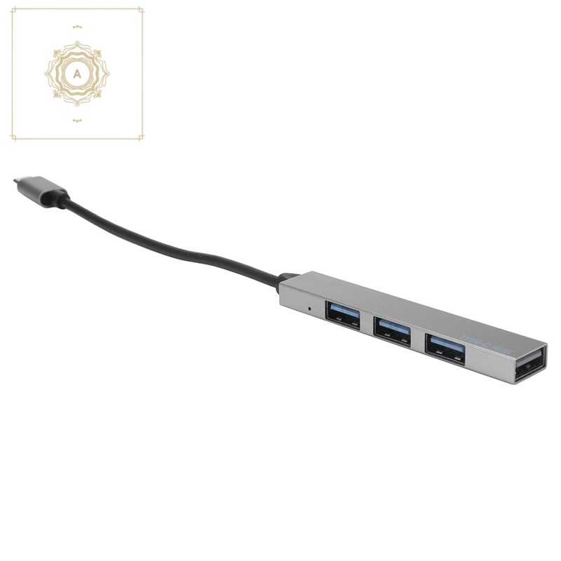 Hub chuyển đổi Type-C sang 4 USB 3.0 mini siêu mỏng -Book Laptop/tablet/máy tính