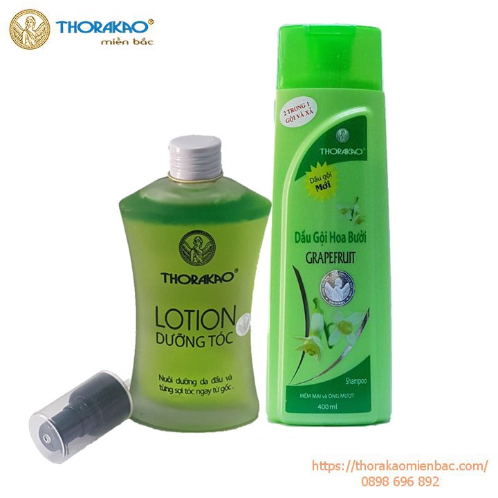 Combo dầu gội hoa bưởi ngăn rụng tóc – tinh dầu bưởi kích thích mọc tóc thorakao 120ml