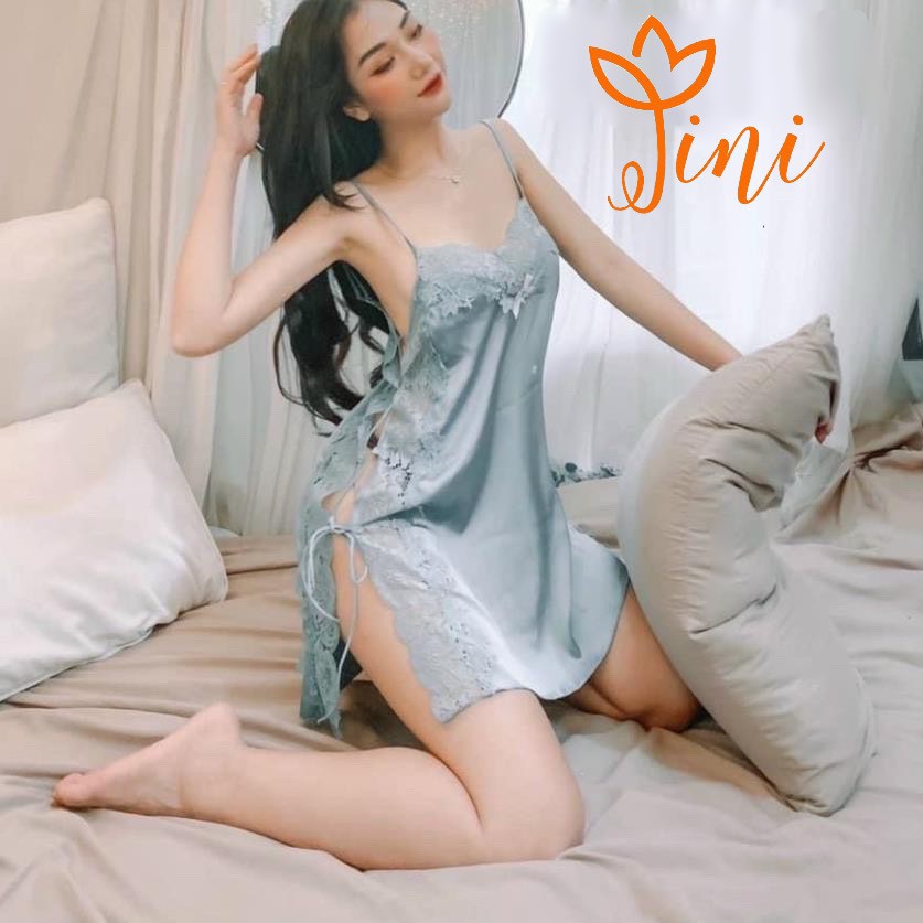 Đầm Ngủ Sexy Vải Satin Quảng Châu - Gợi Cảm Tôn Dáng