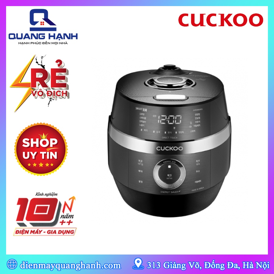 Nồi cơm cao tần Cuckoo CRP-JHR0660FD 1.08L [Sản xuất tại Hàn Quốc, Bảo hành 2 năm]