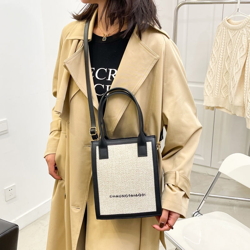 Túi xách đeo chéo đẹp túi tote vintage thời trang túi hộp vuông túi đeo vai đơn giản
