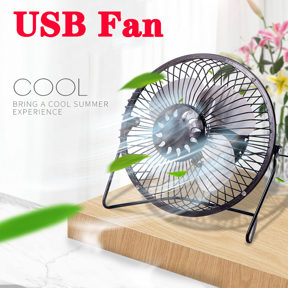 Quạt USB Xoay 360 5.2 / 8 Inch° Nút Bật/Tắt Siêu Yên Tĩnh Điều Chỉnh Được Có Nút ON/OFF