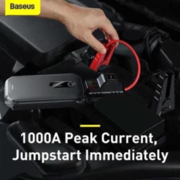 Bộ Kích Nổ Ô Tô Xe Hơi Đa Năng Khẩn Cấp Kiêm Pin Dự Phòng Baseus Super Energy Car Jump Starter Pro CRJS03 12000mAh