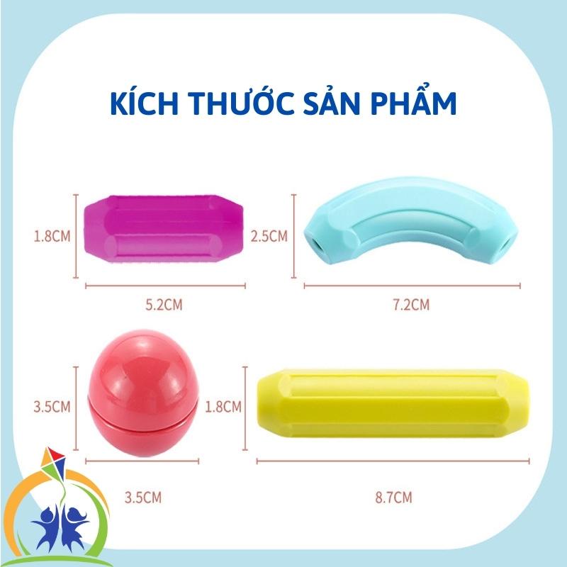 Xếp hình nam châm, Bộ đồ chơi ghép hình nam châm thông minh cho bé trai, bé gái GenKids