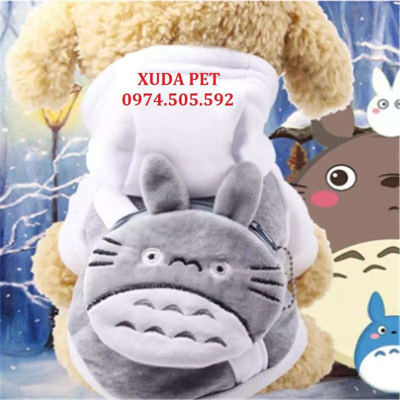 Áo Hoodie cho chó mèo hình Totoro siêu dễ thương Xudapet - SP000135