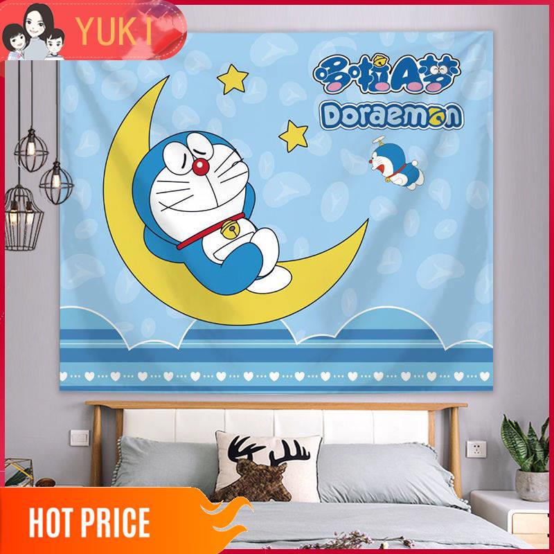 Thảm Treo Tường Trang Trí Phòng Ngủ Hình Doraemon Đáng Yêu