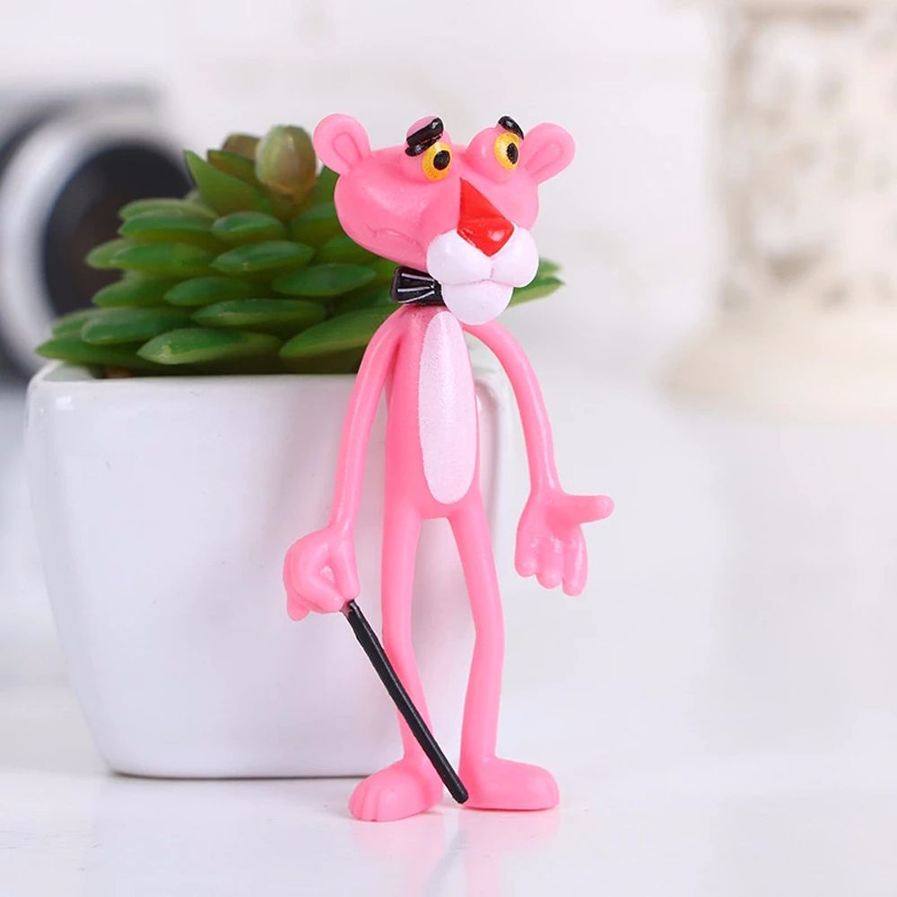 Set 1 hoặc 4 mô hình báo hồng mini bằng PVC dễ thương trang trí bàn làm việc