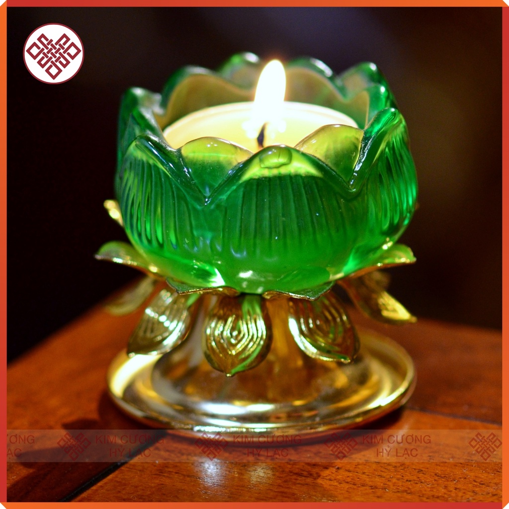 Chân Đèn Đồ Thờ Cúng Mật Tông [Kim Cương Hỷ Lạc] Lưu Ly Đế Hợp Kim