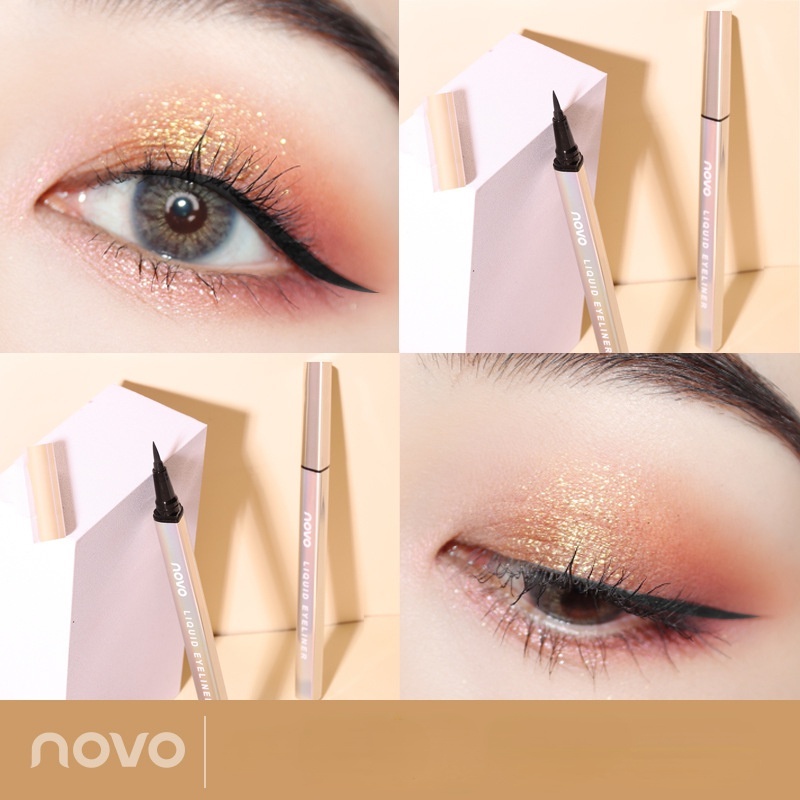 Bút Kẻ Mắt Novo Kháng Nước Chống Mồ Hôi Không Nhòe Lâu Trôi Cho Người Mới Bắt Đầu