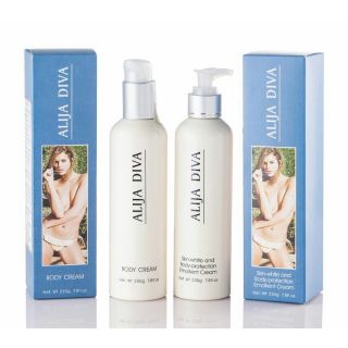 Bộ đôi kem tắm trắng và dưỡng trắng toàn thân Alija Diva nhập Mỹ